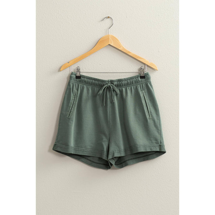 Women's Shorts - Pigment Dyed Raw Edge Detail Shorts -  - Cultured Cloths Apparel