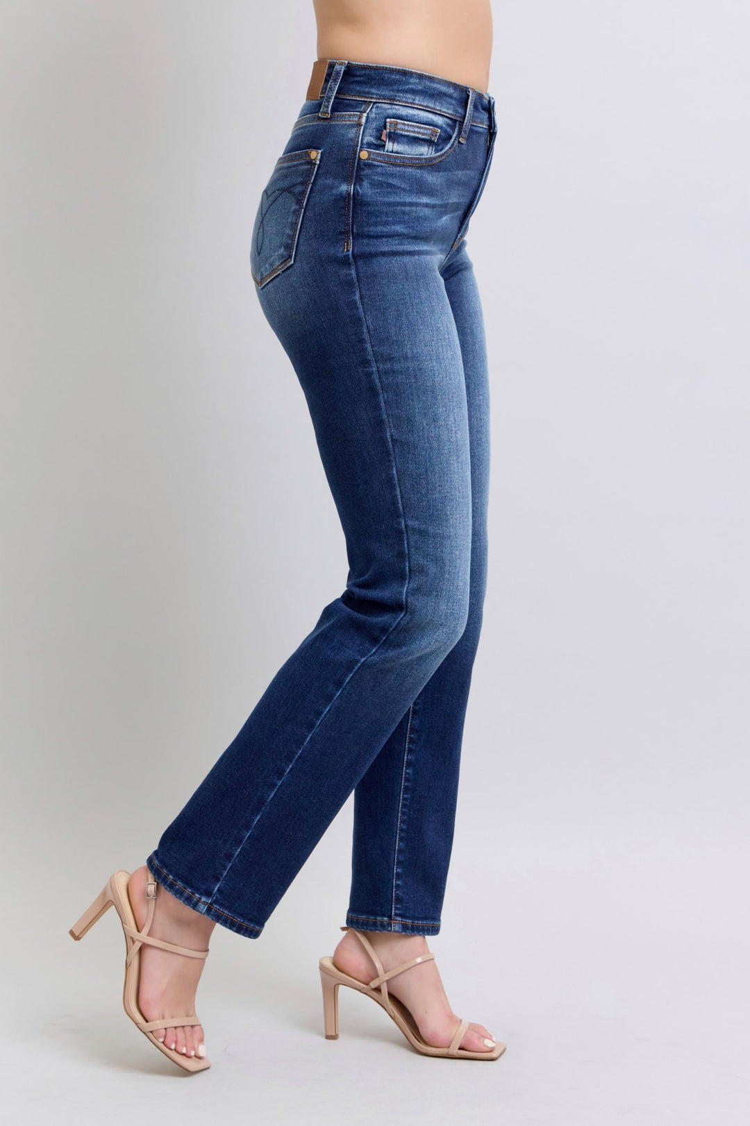 Denim - Judy Blue Washed Straight Leg Jeans with Pockets - - Cultured Cloths Apparel