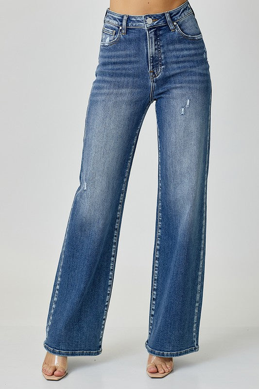 Denim - RISEN High Waist Jeans with Pockets - Medium - Cultured Cloths Apparel