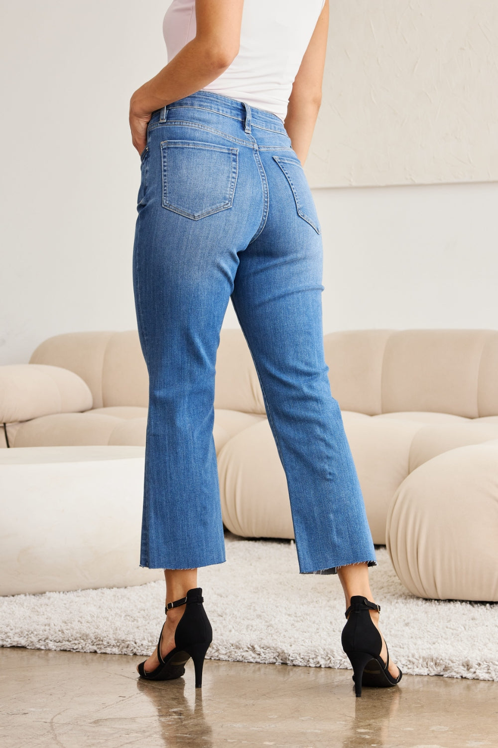 Denim - RFM Mini Mia Full Size Tummy Control High Waist Jeans -  - Cultured Cloths Apparel