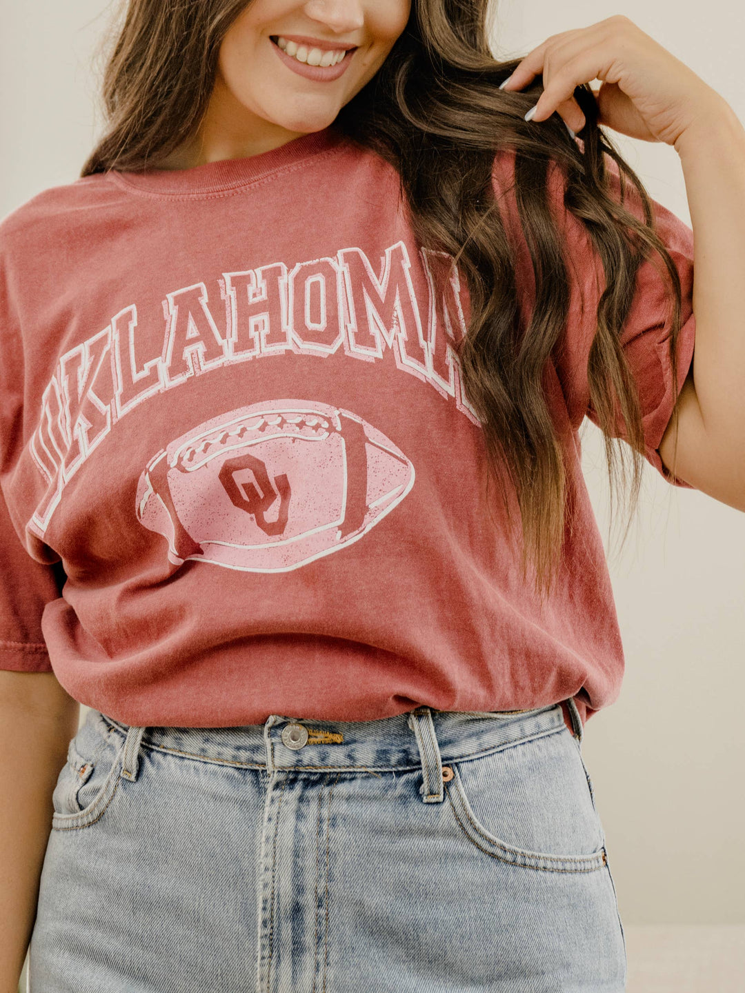 Graphic T-Shirts - OU Sooners Wonka Football Crimson Comfort Colors Tee -  - Cultured Cloths Apparel