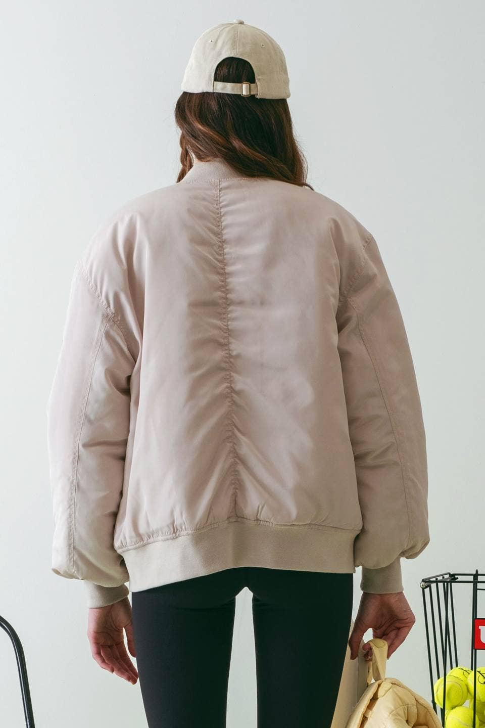 Outerwear - RUCHED ZIP UP BOMBER JACKET - - Cultured Cloths Apparel