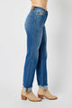 Denim - Judy Blue Full Size High Waist Front Seam Detail Straight Jeans -  - Cultured Cloths Apparel