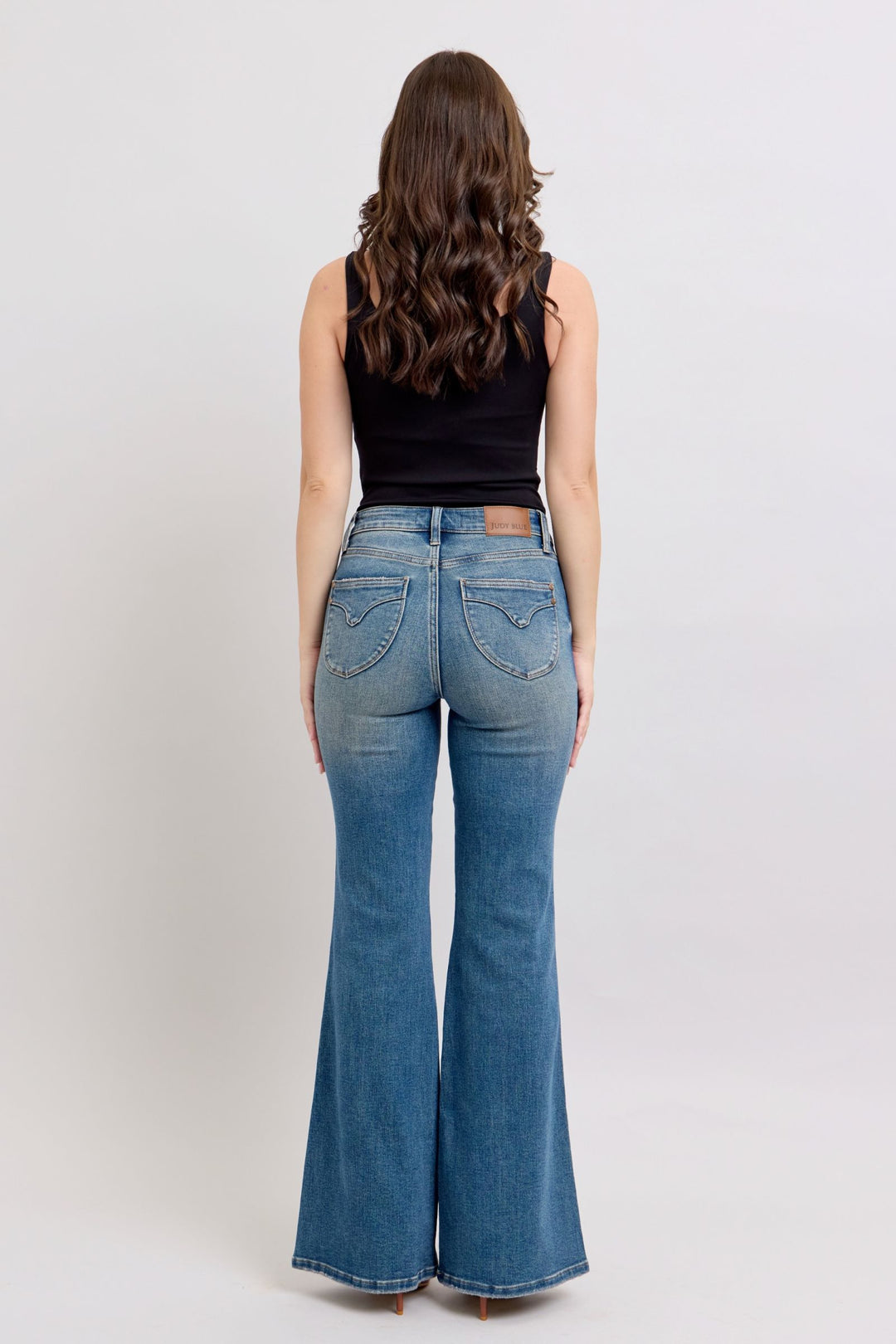 Denim - Judy Blue MR Tummy Control Vintage Wash Jeans - - Cultured Cloths Apparel