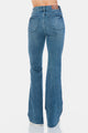 Denim - Judy Blue Full Size Tummy Control Cut Hem Flare Jeans -  - Cultured Cloths Apparel