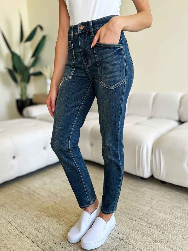 Denim - Judy Blue Full Size High Waist Skinny Jeans -  - Cultured Cloths Apparel