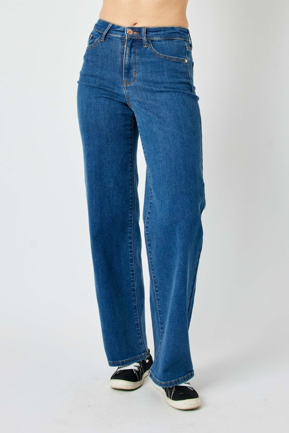Denim - Judy Blue Full Size High Rise Straight Jeans - Medium - Cultured Cloths Apparel