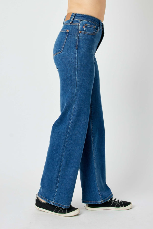 Denim - Judy Blue Full Size High Rise Straight Jeans -  - Cultured Cloths Apparel