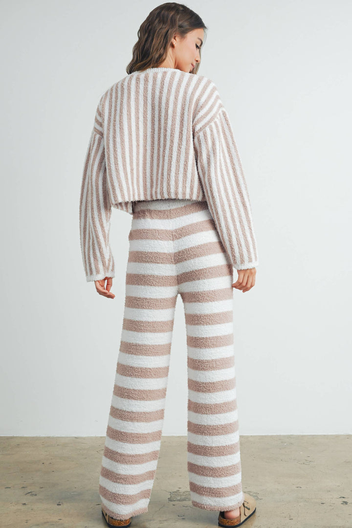 Athleisure - STRIPED DRAWSTRING PANTS -  - Cultured Cloths Apparel