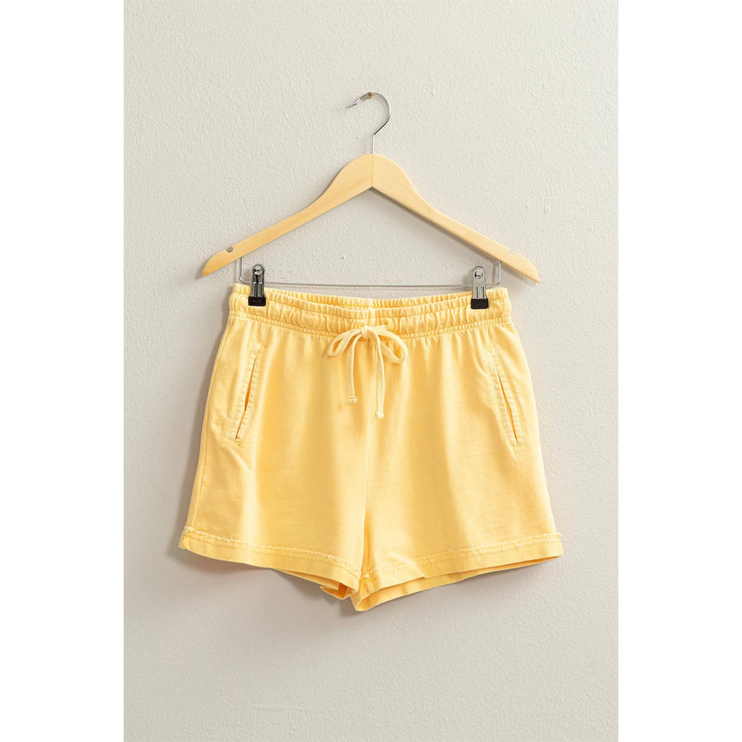 Women's Shorts - Pigment Dyed Raw Edge Detail Shorts -  - Cultured Cloths Apparel