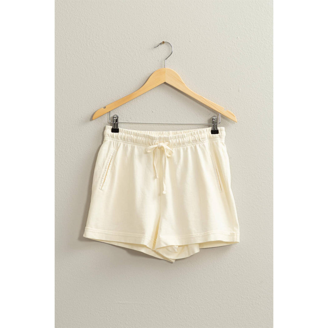 Women's Shorts - Pigment Dyed Raw Edge Detail Shorts -  - Cultured Cloths Apparel