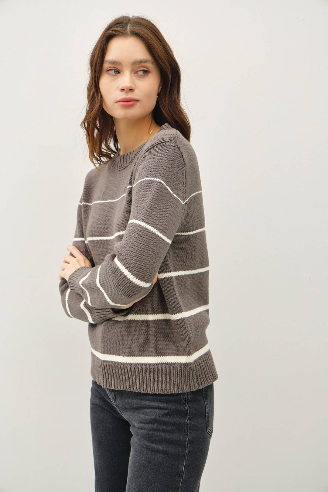 Women's Sweaters - GRADIENT WIDTH STRIPE SWEATER -  - Cultured Cloths Apparel