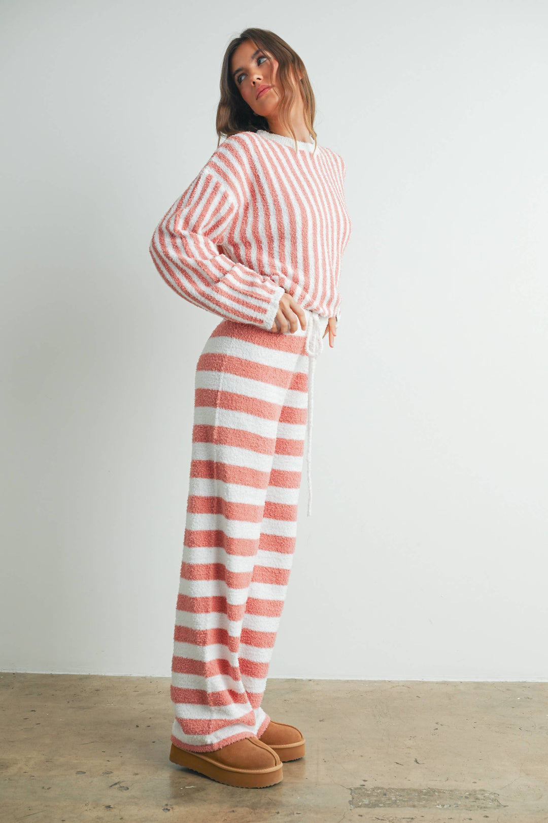 Athleisure - STRIPED DRAWSTRING PANTS -  - Cultured Cloths Apparel