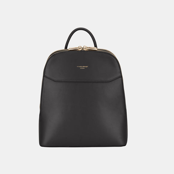 Accessories, Bags - David Jones PU Leather Adjustable Straps Backpack Bag - Black - Cultured Cloths Apparel