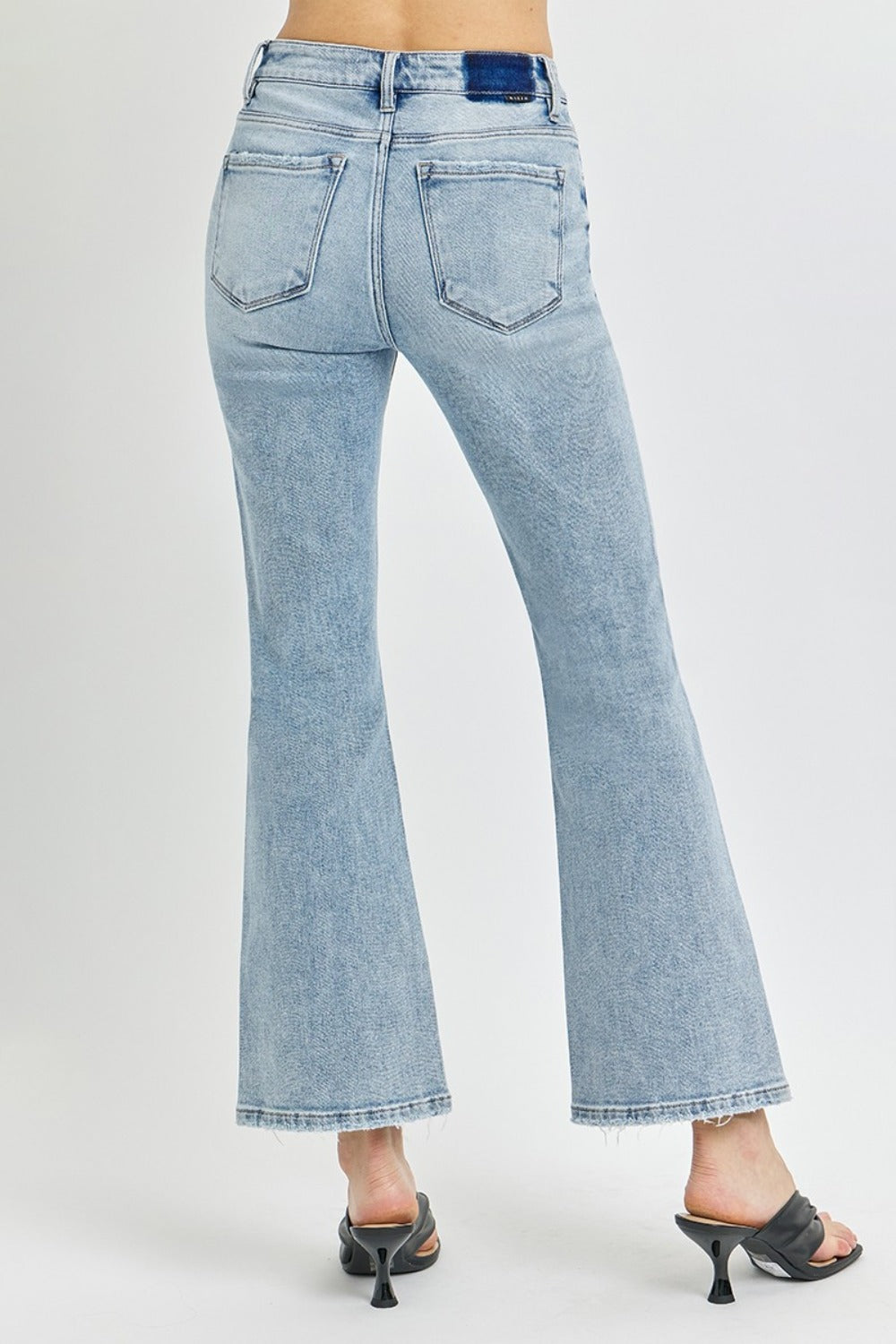 Denim - RISEN Full Size High Rise Ankle Flare Jeans -  - Cultured Cloths Apparel