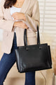 Handbags - David Jones Medium Work Tote Bag - BLACK - Cultured Cloths Apparel