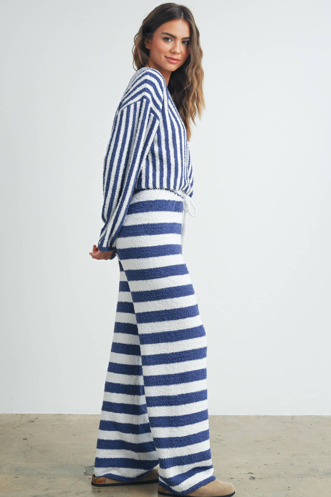 Athleisure - STRIPED DRAWSTRING PANTS -  - Cultured Cloths Apparel