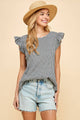 Women's Short Sleeve - Ruffled Sleeves Top -  - Cultured Cloths Apparel