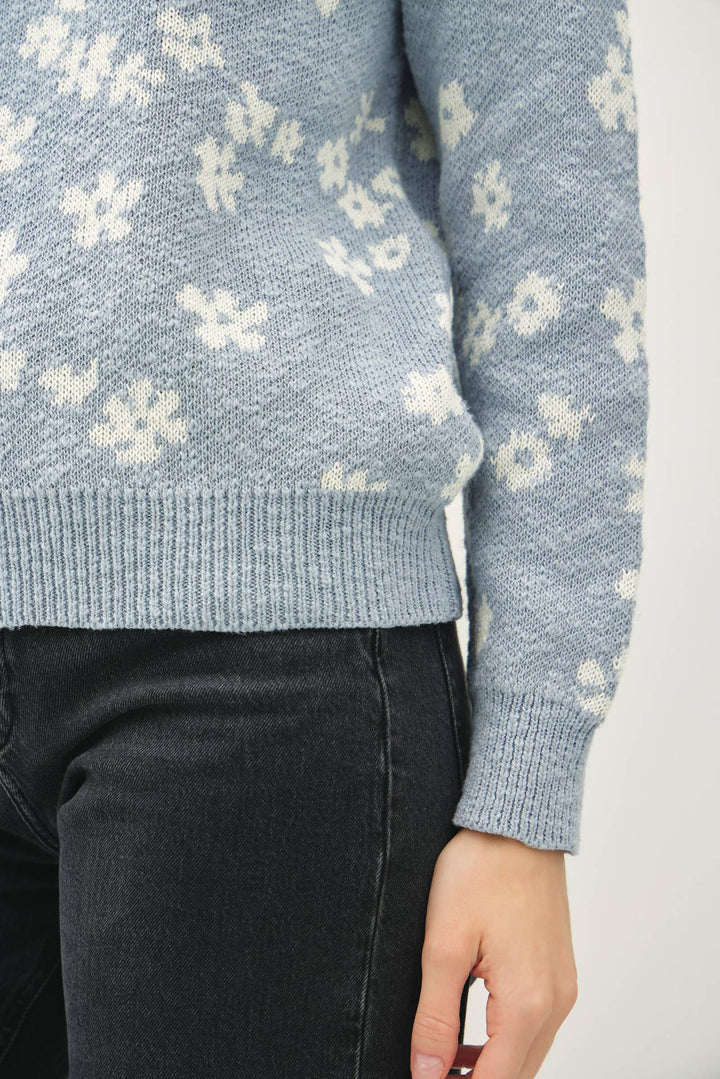 Women's Sweaters - FLORAL SWEATER TOP - - Cultured Cloths Apparel