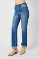 Denim - Judy Blue Full Size High Waist Front Seam Detail Straight Jeans -  - Cultured Cloths Apparel