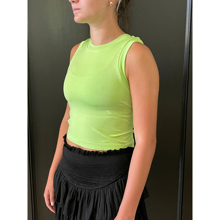 Athleisure - Cropped Seamless Muscle Tank Top -  - Cultured Cloths Apparel