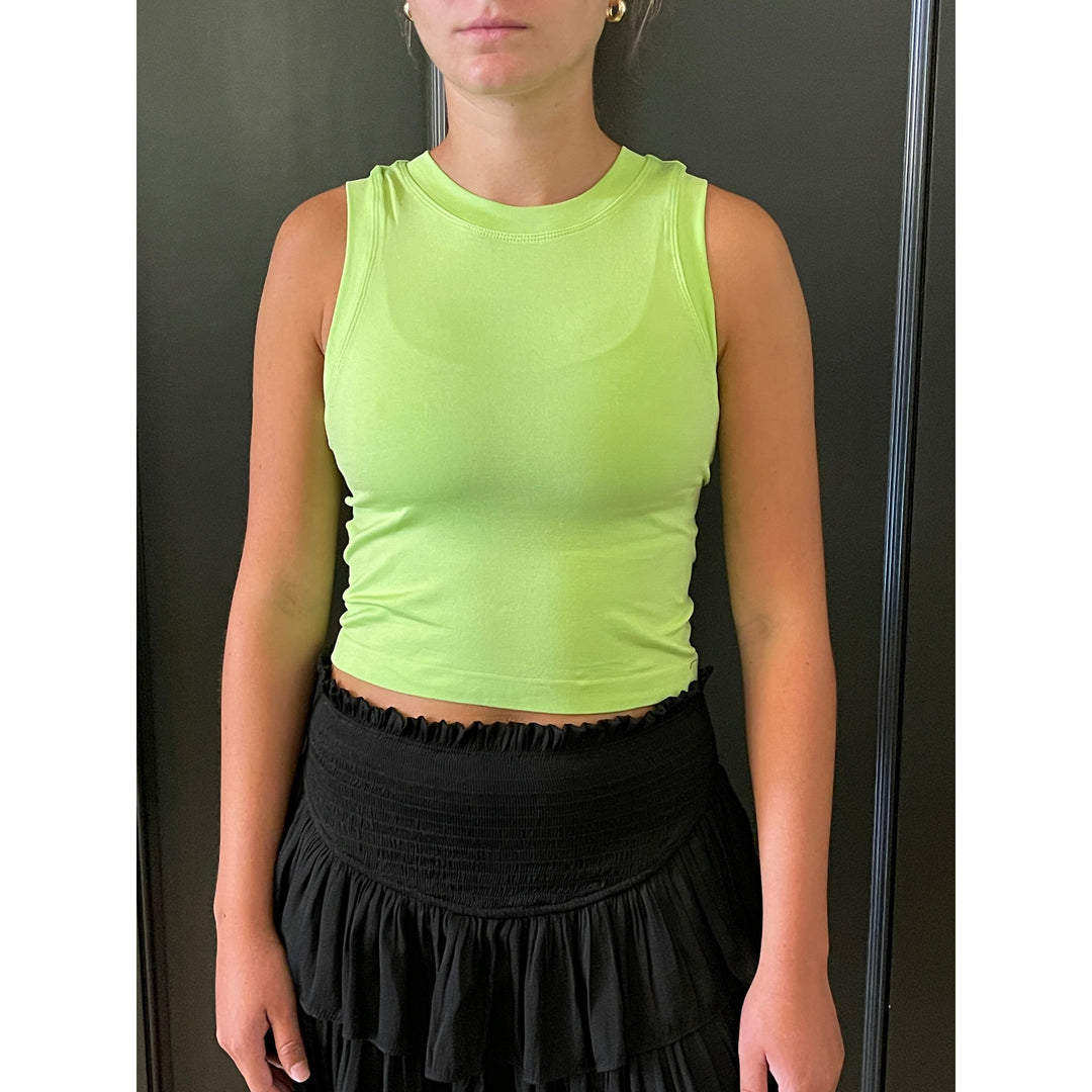 Athleisure - Cropped Seamless Muscle Tank Top -  - Cultured Cloths Apparel