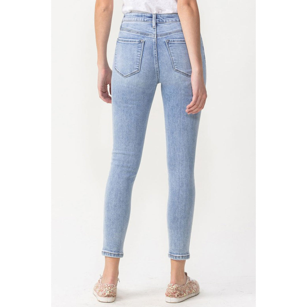 Denim - Lovervet Full Size Talia High Rise Crop Skinny Jeans -  - Cultured Cloths Apparel