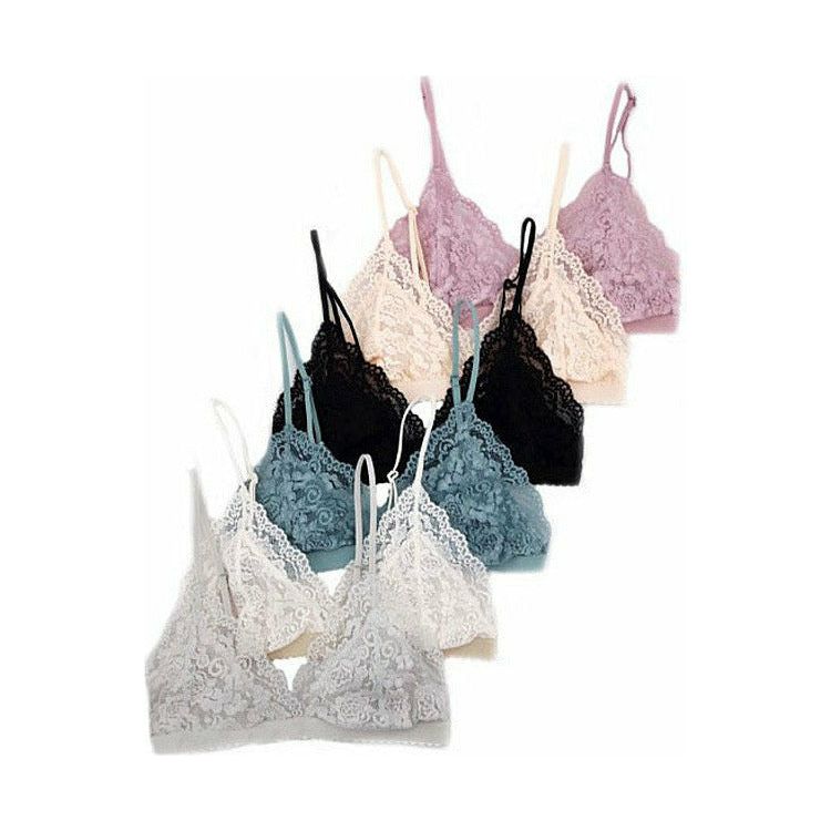 Bralettes - Lace Triangle Bralette -  - Cultured Cloths Apparel