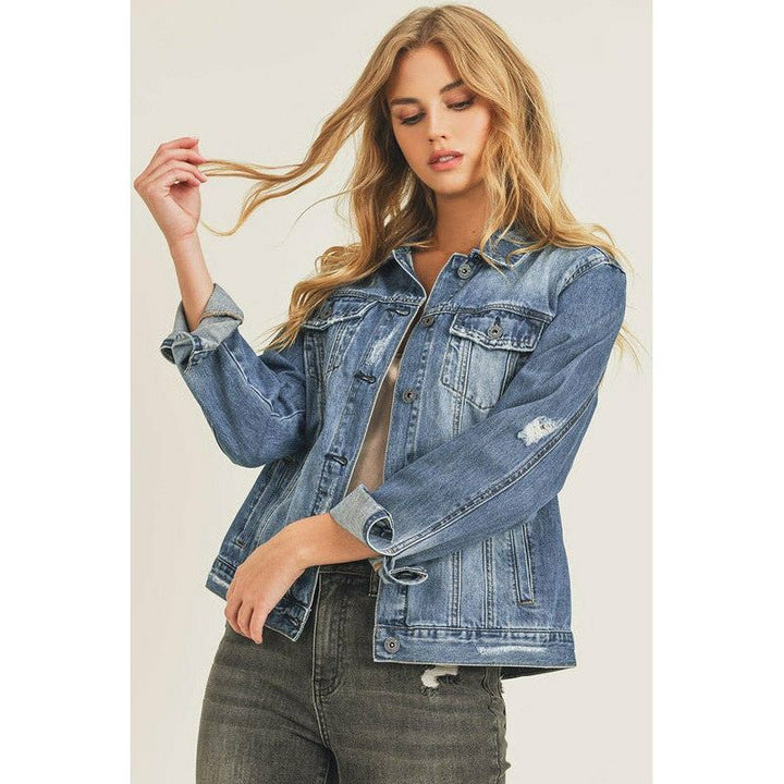 Outerwear - Relaxed Fit Classic Denim Jacket - DK Denim - Cultured Cloths Apparel