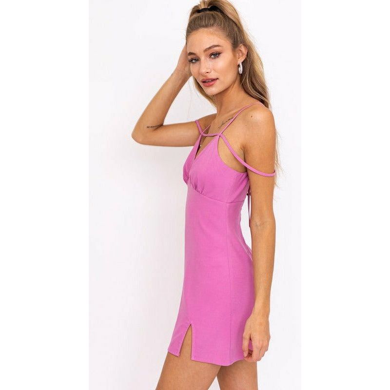 Women's Dresses - STRAP DETAIL MINI DRESS -  - Cultured Cloths Apparel