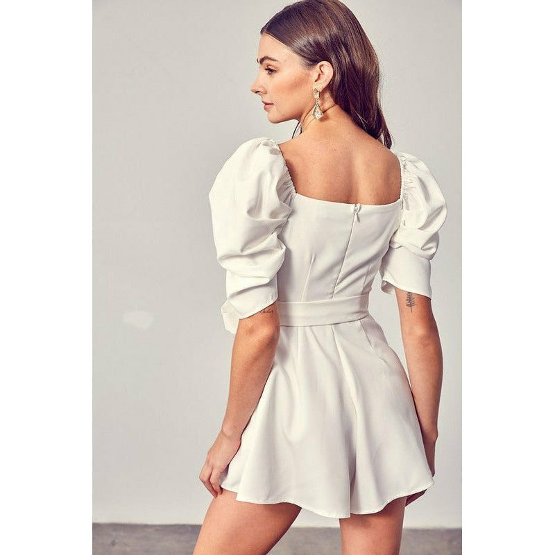 Women's Rompers - Wrap Front Side Tie Romper -  - Cultured Cloths Apparel