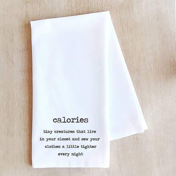 Gifts - Calories - Tea Towel -  - Cultured Cloths Apparel