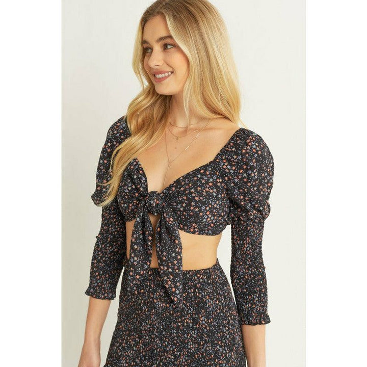 Women's Dresses - Woven Print Skirt & Crop Top Set -  - Cultured Cloths Apparel