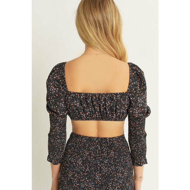 Women's Dresses - Woven Print Skirt & Crop Top Set -  - Cultured Cloths Apparel