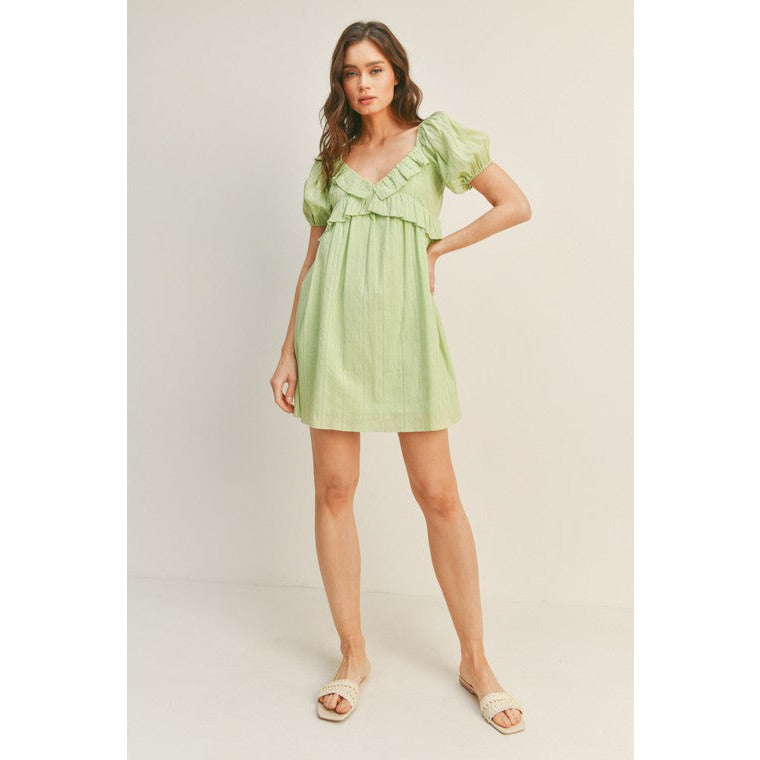 Women's Dresses - Feelin' Fancy Ruffle Mini Dress -  - Cultured Cloths Apparel