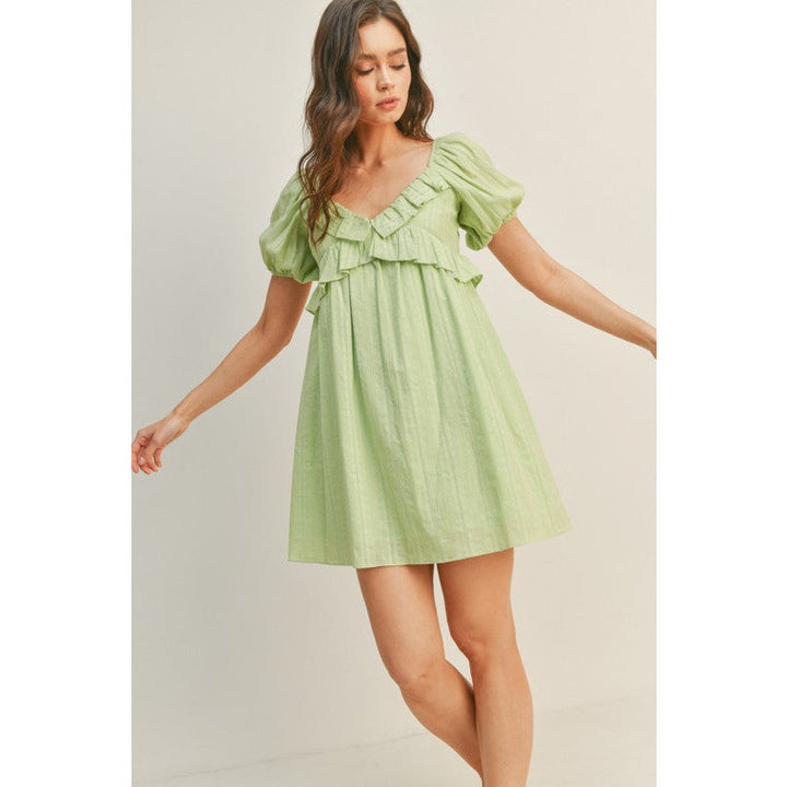 Women's Dresses - Feelin' Fancy Ruffle Mini Dress -  - Cultured Cloths Apparel