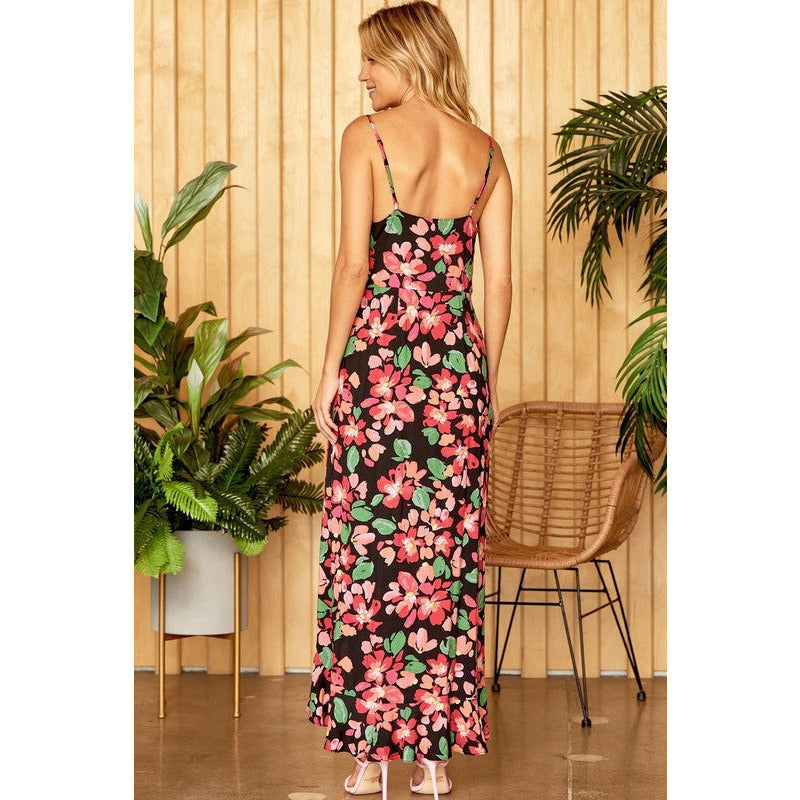 Women's Dresses - Floral Printed Summer Maxi Dress -  - Cultured Cloths Apparel