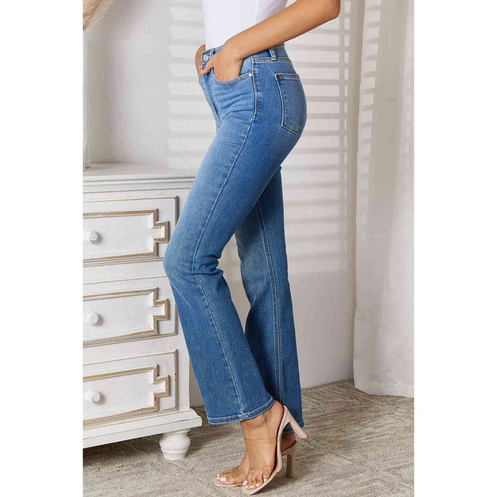 Denim - Judy Blue Full Size Straight Leg Jeans with Pockets -  - Cultured Cloths Apparel