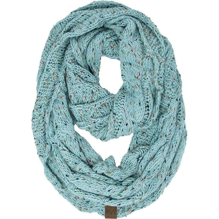 Accessories, Scarves - C. C Cable Knit Confetti Scarf -  - Cultured Cloths Apparel