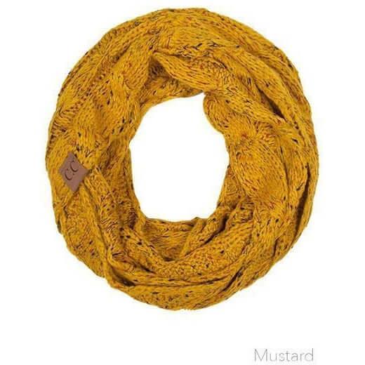 Accessories, Scarves - C. C Cable Knit Confetti Scarf -  - Cultured Cloths Apparel