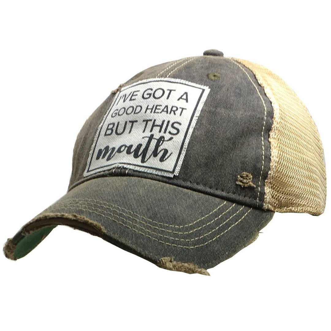 Baseball Hats - I've Got A Good Heart But This Mouth Trucker Cap Hat -  - Cultured Cloths Apparel