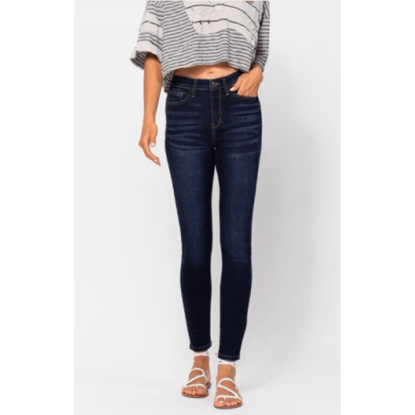 Denim - Judy Blue Handsanded High Waist Skinny Jeans -  - Cultured Cloths Apparel