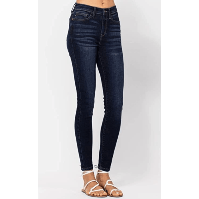 Denim - Judy Blue Handsanded High Waist Skinny Jeans -  - Cultured Cloths Apparel