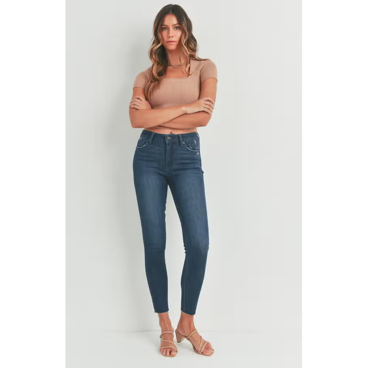 Denim - Just USA Mid Rise Scissor Cut Skinny -  - Cultured Cloths Apparel