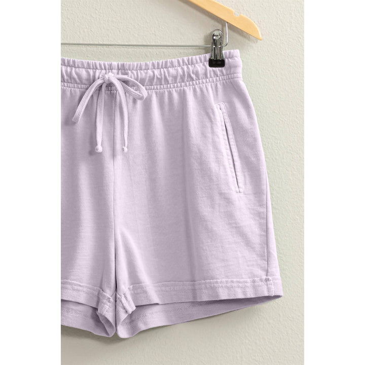 Women's Shorts - Pigment Dyed Raw Edge Detail Shorts -  - Cultured Cloths Apparel