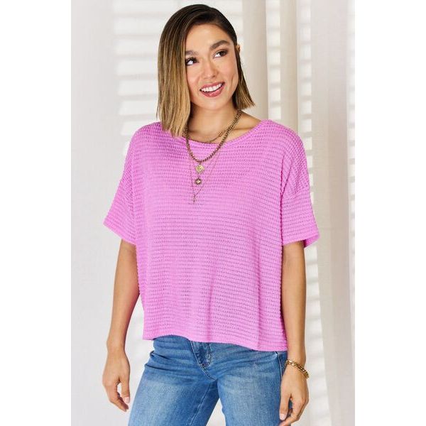 Women's Short Sleeve - Zenana Full Size Round Neck Short Sleeve T-Shirt -  - Cultured Cloths Apparel