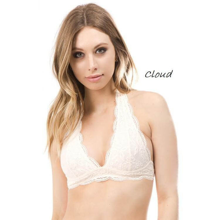 Bralettes - Lace Halter Bralette -  - Cultured Cloths Apparel