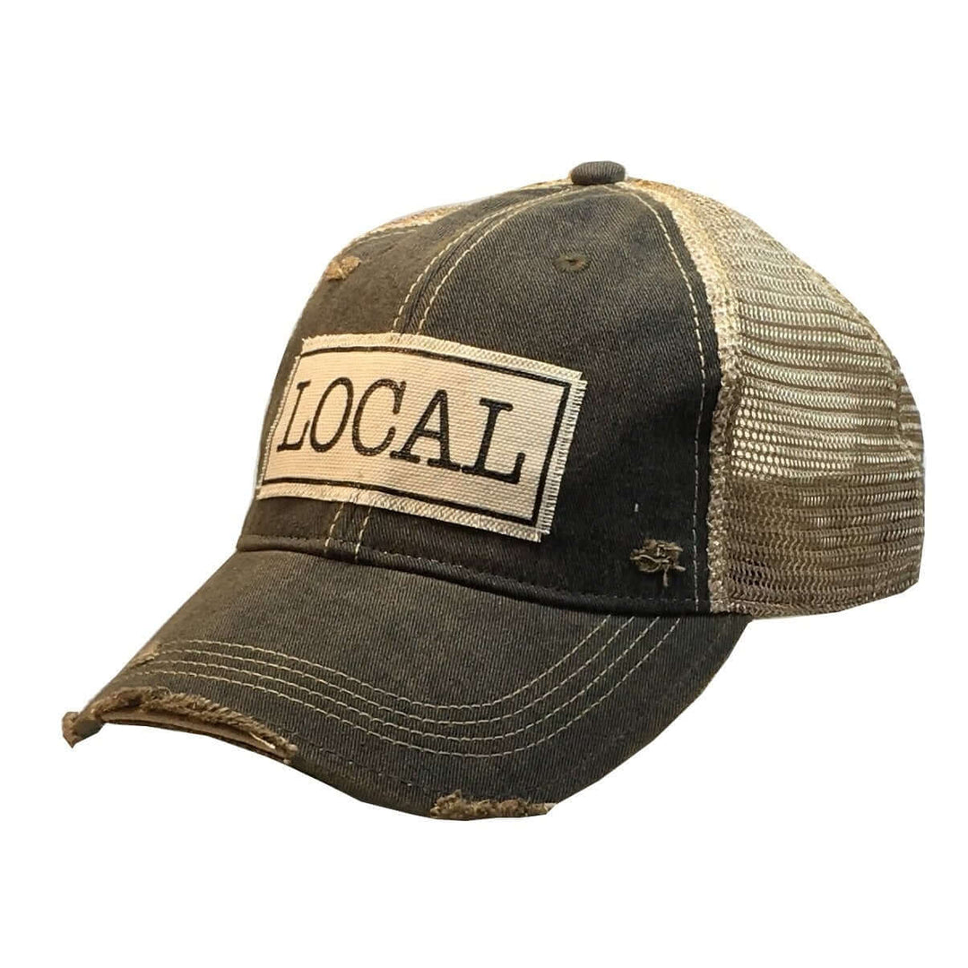 Baseball Hats - Local Distressed Trucker Style Cap -  - Cultured Cloths Apparel