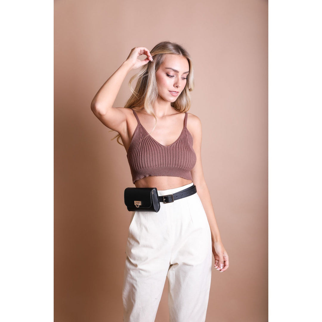 Handbags - Mini Faux Leather Waist Belt Bag -  - Cultured Cloths Apparel