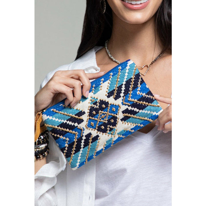 Handbags - Quinn Handmade Pattern Clutch -  - Cultured Cloths Apparel